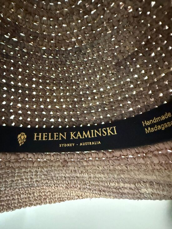 Helen Kaminski 100% Raffia Woven Handmade Hat Size Small Made in Madagascar main image 6
